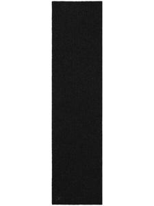 Courrèges шерстяной шарф в рубчик, черный