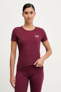Футболка Ea7 Emporio Armani, бордовый
