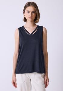 Топ Street One Studio LOOK MIT CUT-OUTS, Blau/Dark Blue