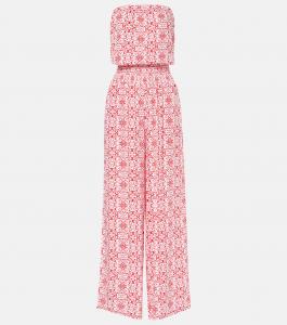 Комбинезон из хлопка с цветочным принтом Naomi Melissa Odabash, Amalfi Red