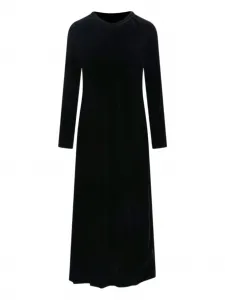 Бархатное миди-платье Aspesi, черный