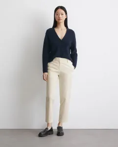 Женский кардиган с V-образным вырезом из тяжелого органического хлопка MARC  O'POLO, темно-синий