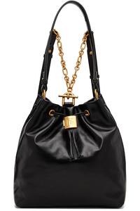 Рюкзак Pulse из телячьей кожи Balmain, черный