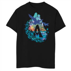 Футболка с рисунком «Аватар 2 Банши, Джейк и Нейтири» для мальчиков 8–20 лет Licensed Character