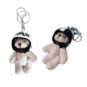 Головной шлем с очаровательным дизайном медведя плюшевый кулон высотой 10см JINBANG