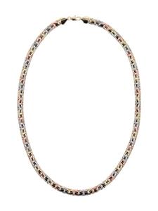 Faina Женская цепочка-колье из золота, розового серебра