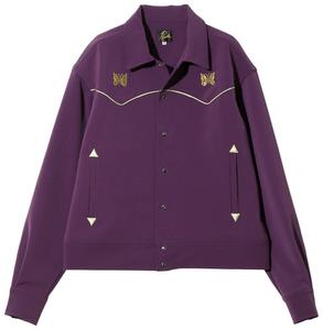 Needles Ковбойская куртка с отделкой иглами, фиолетового цвета