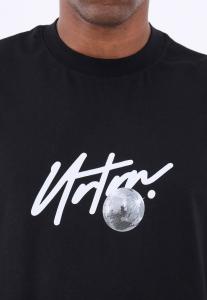 Футболка с принтом SCRIPT BRANDING TEE DISCO BALL GRAPHIC UNISEX YOURTURN, черный