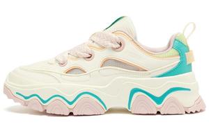 Женские желтые кроссовки QIAODAN устойчивые к истиранию дышащие низкие повседневные