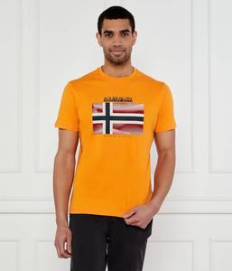 Футболка лари Relaxed fit Napapijri, оранжевый
