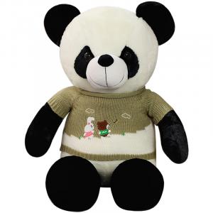 Mocha duck Плюшевая игрушка панда черная белая обнимающий медведь успокаивающая кукла