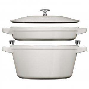 Набор чугунных кастрюль Staub, 2 предмета, 4,2 л, 24 см, белый трюфель