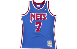 Баскетбольная майка мужская синяя Mitchell Ness