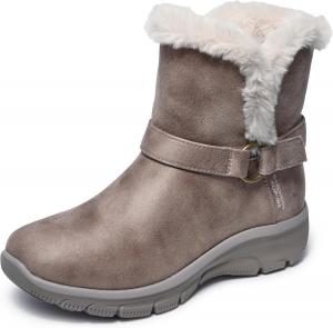 Ботинки Skechers womens Easy Going - Dreamers Move - Hands Free Slip-ins, Dark Taupe