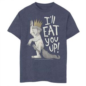 Футболка с портретом «Max I'll Eat You Up» для мальчиков 8–20 лет «Where The Wild Things Are» Licensed Character