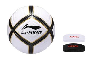 LINING Размер 4 футбольный мяч TPU Unisex черный белый