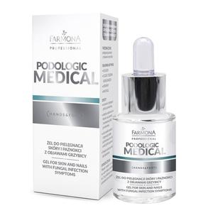 Профессиональный подологический лечебный гель для кожи и ногтей с грибковой инфекцией 15 мл Farmona