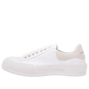 Кроссовки deck plimsoll lace-up trainers 'white beige' Alexander Mcqueen, белый