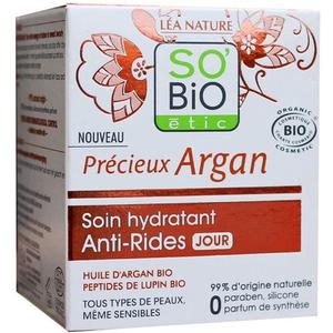 So'Bio Tic Precious Argan Cosmos Органический увлажняющий дневной крем против морщин 50 мл, So'Bio Г‰Tic