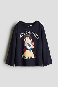 Хлопковая рубашка с мотивом H&M, синий