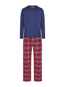 Длинная пижама Phil & Co. Berlin Flanell, синий/красный
