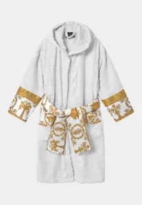 Банный халат, детский халат Versace, White/Gold