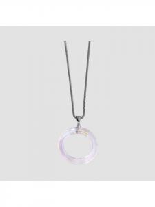 Adeliás Женское колье - цепочка-змейка из нержавеющей стали, 80 см, серебро