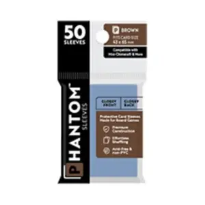 Глянцевый/матовый - Коричневый, 43х65мм (50), Phantom Sleeves