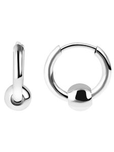 Adeliás Серьги унисекс - серьги-кольца из нержавеющей стали серебристого цвета