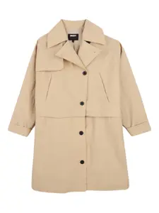 Пиджак со вставками Dkny Kids, бежевый