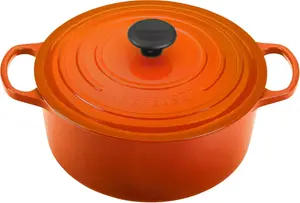 Кастрюля Le Creuset с эмалированным покрытием, 5500 мл, оранжевый