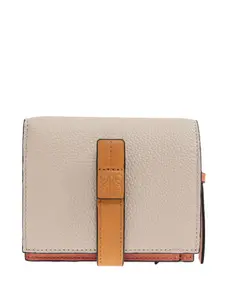 Кожаный кошелек с ремешком LOEWE, серый