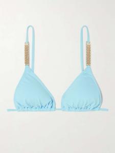 Треугольный бикини-топ с декором в стиле Мальдив Melissa Odabash, синий