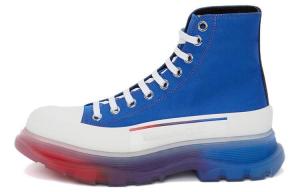 Ботинки мужские Alexander McQueen Tread Slick Martin высокие, синий