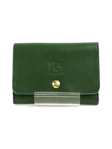 Кожаный кошелек Il Bisonte двойного сложения.