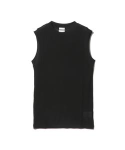 Топ-майка с прозрачным кроем/Колонка Постоянная Column, цвет Black