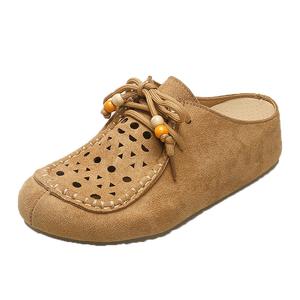 Сандалии женские с закрытым носком, устойчивые к истиранию и скольжению WUJI, Brown