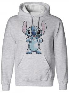 Disney Худи «Hands On Face Sketched Hoodie» серого цвета