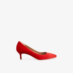 Лодочки Lk Bennett Одри замшевые на низком каблуке, красный