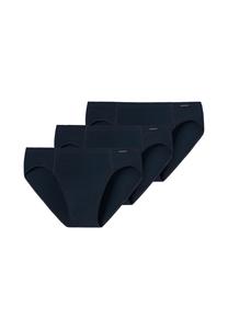Мужские трусы, набор из 3 шт.: Supermini, трусы Rio, Essentials, хлопок-стрейч SCHIESSER, темно-синий