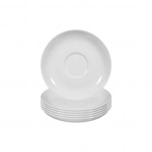 Блюдце Чайные чашки Rondo/Liane ø 13 см, набор 6 шт., белый Seltmann Weiden, белый