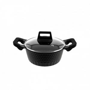 Кастрюли Almina из литого под давлением алюминия черного цвета с антипригарным покрытием, 6,1 л