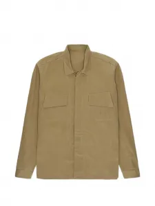 Рубашка-оверсайт с накладными карманами Fortela, бежевый