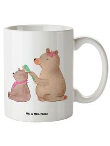 Кружка XL Медведь-ребенок без слов в белом цвете Mr. & Mrs. Panda