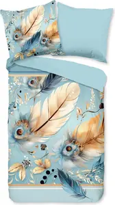 Пододеяльник Pure 135x200 + 1* 80x80 см - перья/восточный Muller Textil