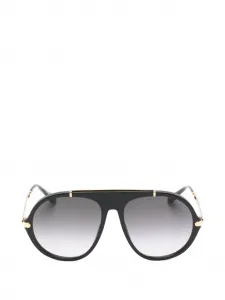 Черные солнцезащитные очки Chloé, черный