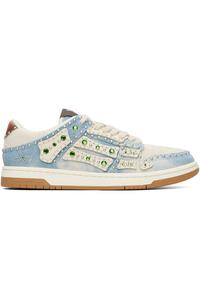 Низкие кроссовки Stud skel top Amiri, синий