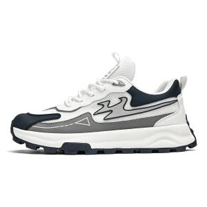 Кроссовки мужские толстые низкие серый Binary