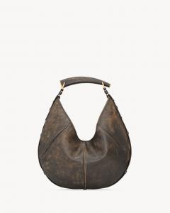 MOMBASA среднего размера из винтажной кожи SAINT LAURENT, коричневый