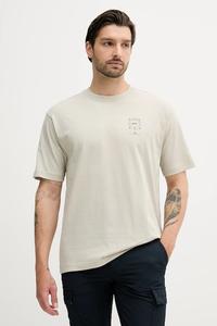 Хлопковая футболка te_voyage BOSS Orange, серый